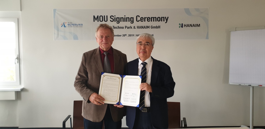 MOU between Busan Techno Park & HANAIM GmbH